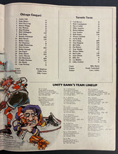 Load image into Gallery viewer, 1974 WHA Playoffs Round 2 Game 1 Program Toronto Toros Chicago Cougars
