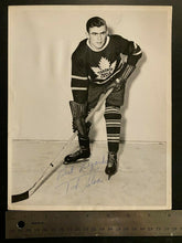 Load image into Gallery viewer, NHL Hockey Turofsky Photo Signed Toronto Maple Leafs Tod Sloan Autographed JSA
