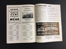 Load image into Gallery viewer, 1955 NFL Program Baltimore Memorial Stadium Washington Redskins vs Colts