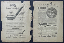 Load image into Gallery viewer, Rare 1895 Edition Spalding's Official Golf Guide USGA Sports Historical Vintage