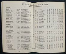 Load image into Gallery viewer, 1969 St. Louis Cardinals MLB Baseball Media Guide Bob Gibson Cover Photo