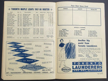Load image into Gallery viewer, 1958 OHA Major Junior A Doubleheader Program Peterboro vs St Micheal's Major