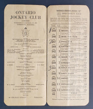 Load image into Gallery viewer, 1945 Woodbine Racetrack Very Rare King's Plate Program - Won By Uttermost
