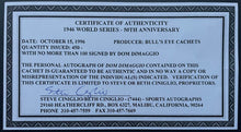 Load image into Gallery viewer, Dom Dimaggio Autographed First Day Cover 50th Anniversary 1946 World Series COA