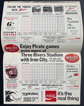 Load image into Gallery viewer, 1970 Pittsburgh Pirates v Reds Three Rivers Inaugural Games Program MLB Baseball