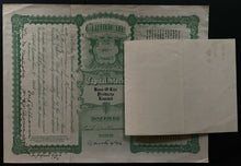 Load image into Gallery viewer, 1926 Base-O-Lite Products Ltd Canada Stock Certificate Vintage