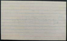Load image into Gallery viewer, Mickey Vernon Signed Autographed Index Card Vintage Baseball