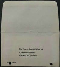 Load image into Gallery viewer, 1958 Toronto Maple Leaf Baseball Club Playoff Tickets Envelope Form Vintage