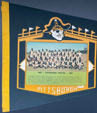 Load image into Gallery viewer, 1967 Pittsburgh Pirates Team Photo Full Size Pennant Baseball Roberto Clemente
