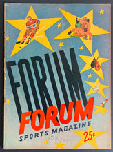 Load image into Gallery viewer, 1954 Montreal Forum NHL Hockey Program Canadiens vs Detroit Red Wings Vintage