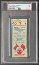 Load image into Gallery viewer, 1972 Summit Series Game 2 Ticket Team Canada vs USSR Hockey Toronto PSA PR 1