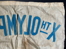 Load image into Gallery viewer, 1932 Xth Summer Olympics Los Angeles California Original Linen Banner VTG LOA