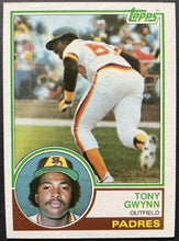 Load image into Gallery viewer, 1983 Topps #482 Tony Gwynn Rookie Card RC Baseball San Diego Padres MLB