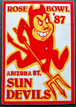 Load image into Gallery viewer, 1987 Rose Bowl Arizona Sun Devils Sticker Vintage Football Decal NCAA