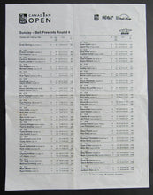 Load image into Gallery viewer, 2008 Canadian Open Golf Program Pairing Booklet + Round 4 Daily Sheet + Ticket