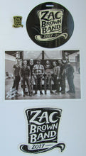 Load image into Gallery viewer, Zac Brown Band 2017 Tour Souvenirs - Lapel Pin / Decal / Card / Club Credential