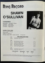 Load image into Gallery viewer, 1986 Boxing Program Simon Brown Shawn O'Sullivan Exhibition Stadium Toronto