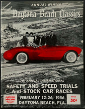 Load image into Gallery viewer, 1956 Daytona Beach Races Program x2 NASCAR Racing Grand National Race Flock Wins