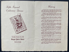 Load image into Gallery viewer, 1956 Signed x15 Sports Dinner Program Jackie Robinson Autographed MLB JSA LOA