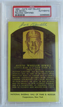 Load image into Gallery viewer, MLB Baseball Hall Of Famer Joe Sewell Autographed HOF Plaque Postcard PSA