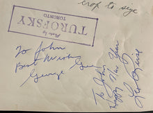 Load image into Gallery viewer, 1950 Autographed x7 Detroit Red Wings Original Type 1 Photograph Signed Olympia