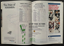 Load image into Gallery viewer, 1989 NHL Hockey Toronto Maple Leafs Program Signed x5 Autographed Bruins Bourque