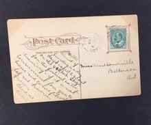 Load image into Gallery viewer, Pre 1900 Postcard Baseball Fans Coffeyville Kansas Stagecoach Photo Posted VTG