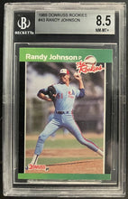 Load image into Gallery viewer, 1989 Donruss Randy Johnson Rookie Card Beckett 8.5 NM-MT Montreal Expos MLB RC