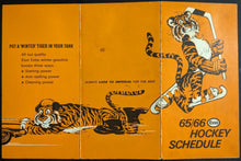 Load image into Gallery viewer, 1965-1966 NHL Hockey Esso Vintage Imperial Oil Fold Out Pocket Schedule
