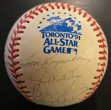 Load image into Gallery viewer, 1991 MLB AL All-Stars Signed x25 Baseball Autographed Puckett Clemens JSA LOA