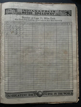 Load image into Gallery viewer, 1925 13th Annual Indy 500 Vintage Car Racing Program Peter DePaolo Winner