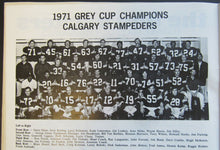 Load image into Gallery viewer, 1972 Empire Stadium CFL Program + Tiger Cats Yearbook Hamilton vs BC Lions Mosca