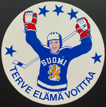 Load image into Gallery viewer, European Jr Hockey Vintage Item Lot Postcards + Stickers Helsinki Championships