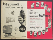 Load image into Gallery viewer, 1954 Maple Leaf Gardens Stanley Cup Semi Final Program Toronto Leafs v Red Wings