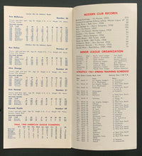 Load image into Gallery viewer, 1961 Kansas City Athletics Official Media Press Radio TV Guide MLB Baseball
