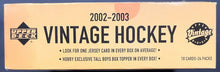 Load image into Gallery viewer, 2002-03 Upper Deck Vintage Hockey Cards Open Hobby Box x18 Sealed Packs NHL