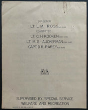 Load image into Gallery viewer, 1943 Vintage United States Forces Boxing Championships Program Solomon Islands