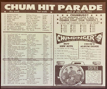 Load image into Gallery viewer, Aug 17 1965 Beatles Concert Ticket Stub Maple Leaf Gardens CHUM Chart Contest