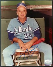 Load image into Gallery viewer, Gaylord Perry Signed Win 300 Atlanta Braves MLB Baseball 8 x 10 Photo JSA COA