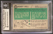 Load image into Gallery viewer, 1958-59 Topps Hockey #66 Bobby Hull Rookie Card Signed Autographed RC Beckett