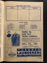 Load image into Gallery viewer, 1957 MLG Hockey Program Whitby Dunlops vs Moscow Selects + Ticket Vintage Rare