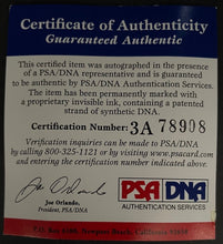 Load image into Gallery viewer, Len Dawson Kansas City Chiefs Autographed NFL Football Riddell Mini-Helmet PSA