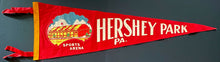 Load image into Gallery viewer, 1950's Hershey Park Sports Arena Vintage Pennant Chamberlain 100 Point Game