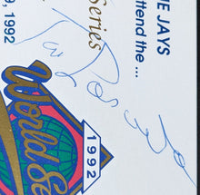 Load image into Gallery viewer, Toronto Blue Jays Invite+Program 1992 World Series Gala Autographed Lasorda JSA