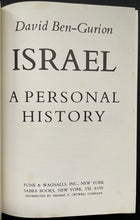 Load image into Gallery viewer, Autographed David Ben-Gurion Israel A Personal History First Edition Signed LOA