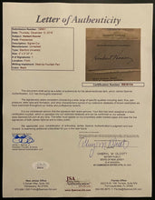 Load image into Gallery viewer, Herbert Hoover Autographed Stanford Calling Card Signed US President JSA LOA