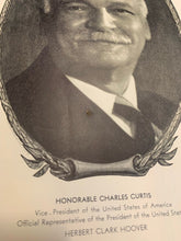 Load image into Gallery viewer, 1932 Los Angeles Summer Olympics Opening Ceremony Dinner Menu Historical VTG