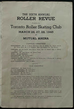 Load image into Gallery viewer, 1945 Rolling Skating Club Revue Program Mutual Street Arena Original Home TML