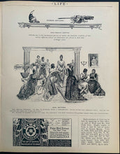 Load image into Gallery viewer, March 19th1896 Life Magazine Issue #690 New York Vintage Old Antique Historical