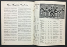Load image into Gallery viewer, 1958 Hamilton Tiger Cats vs Ottawa Roughriders Football Club Press Radio Guide